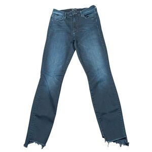Mother The Stunner Ankle Skinny Jeans Womens 26 Dark Wash Stretch Cropped Denim